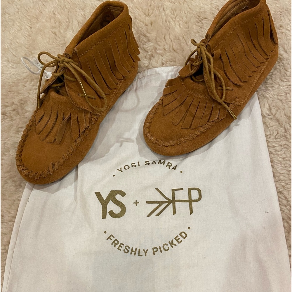 Yosi Samara Freshly Picked fringe moccasins*These have not been worn.